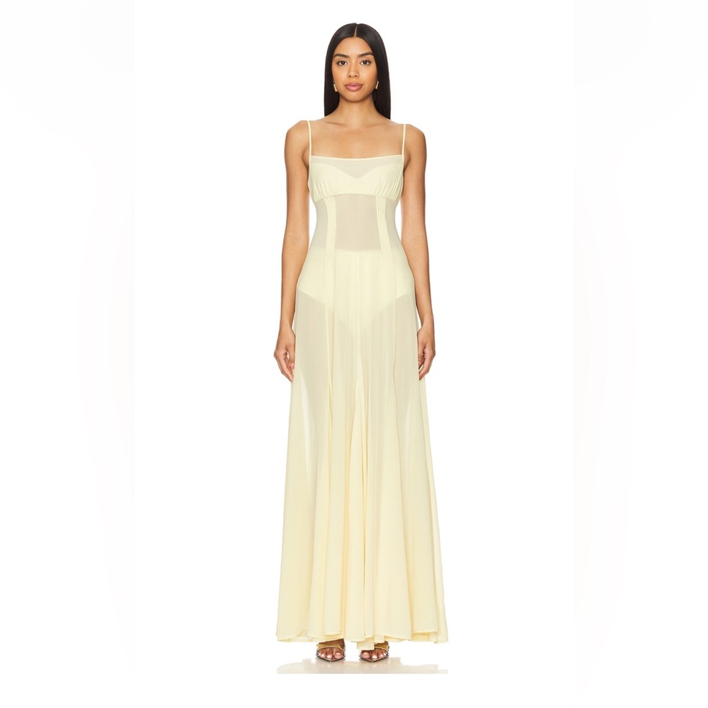 NWT Camila Coelho Dia maxi dress in “sunlight” yellow size XS